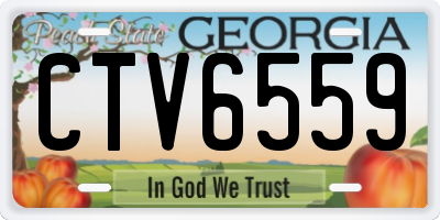 GA license plate CTV6559