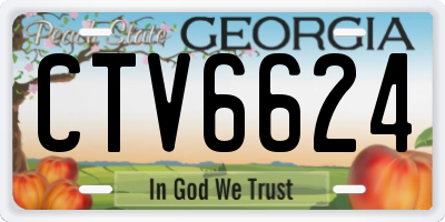 GA license plate CTV6624