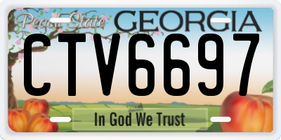 GA license plate CTV6697