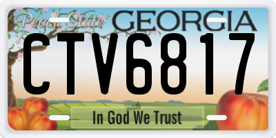 GA license plate CTV6817