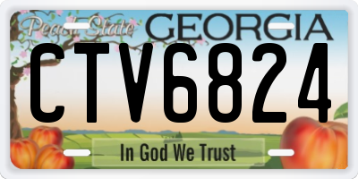 GA license plate CTV6824
