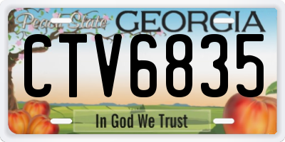 GA license plate CTV6835