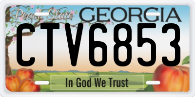 GA license plate CTV6853