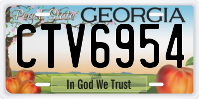 GA license plate CTV6954