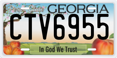 GA license plate CTV6955