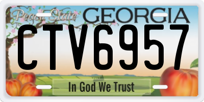 GA license plate CTV6957