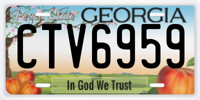 GA license plate CTV6959