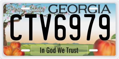 GA license plate CTV6979