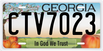 GA license plate CTV7023