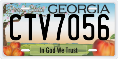 GA license plate CTV7056
