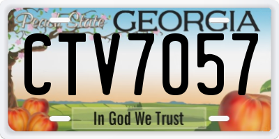 GA license plate CTV7057
