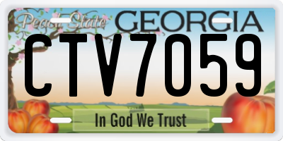 GA license plate CTV7059