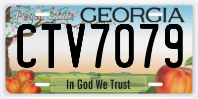 GA license plate CTV7079