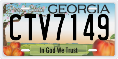 GA license plate CTV7149
