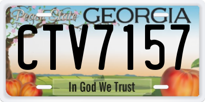 GA license plate CTV7157