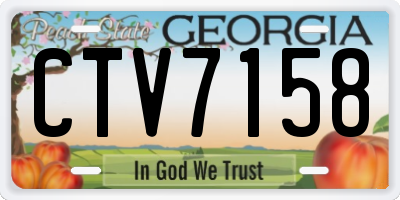 GA license plate CTV7158