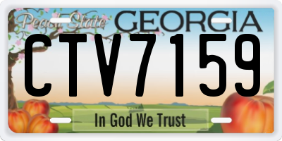 GA license plate CTV7159