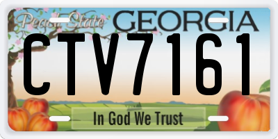 GA license plate CTV7161