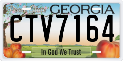 GA license plate CTV7164