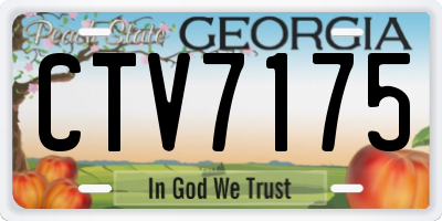 GA license plate CTV7175