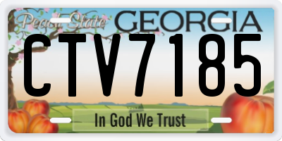 GA license plate CTV7185