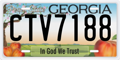 GA license plate CTV7188