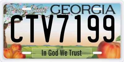 GA license plate CTV7199