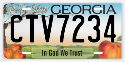 GA license plate CTV7234