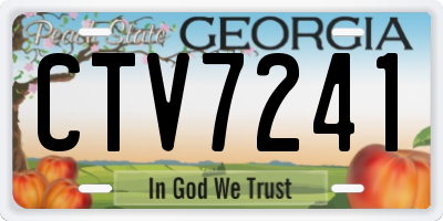 GA license plate CTV7241