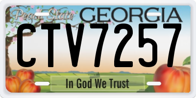 GA license plate CTV7257