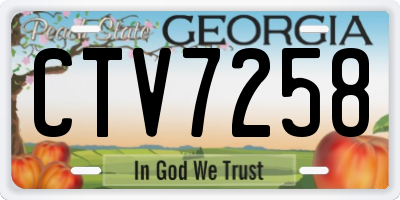 GA license plate CTV7258