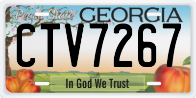 GA license plate CTV7267
