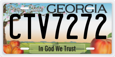 GA license plate CTV7272