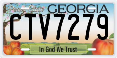 GA license plate CTV7279