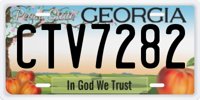 GA license plate CTV7282