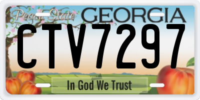 GA license plate CTV7297