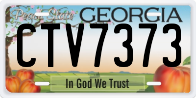 GA license plate CTV7373