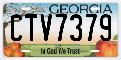 GA license plate CTV7379