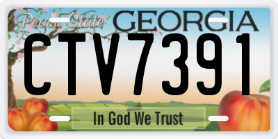 GA license plate CTV7391