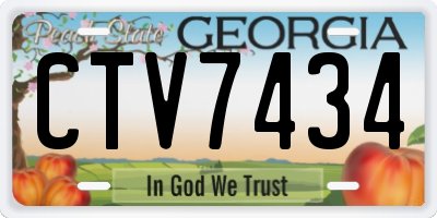 GA license plate CTV7434