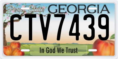 GA license plate CTV7439