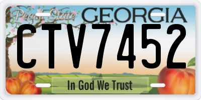 GA license plate CTV7452