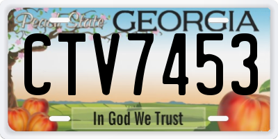 GA license plate CTV7453