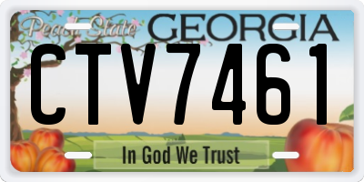 GA license plate CTV7461