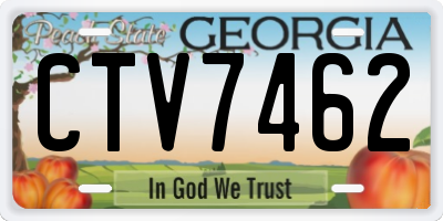 GA license plate CTV7462
