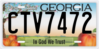 GA license plate CTV7472