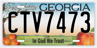 GA license plate CTV7473
