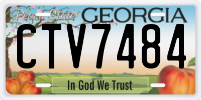 GA license plate CTV7484
