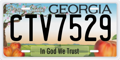 GA license plate CTV7529