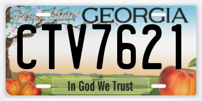 GA license plate CTV7621